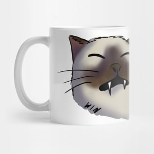 Angry siamese cat Mug